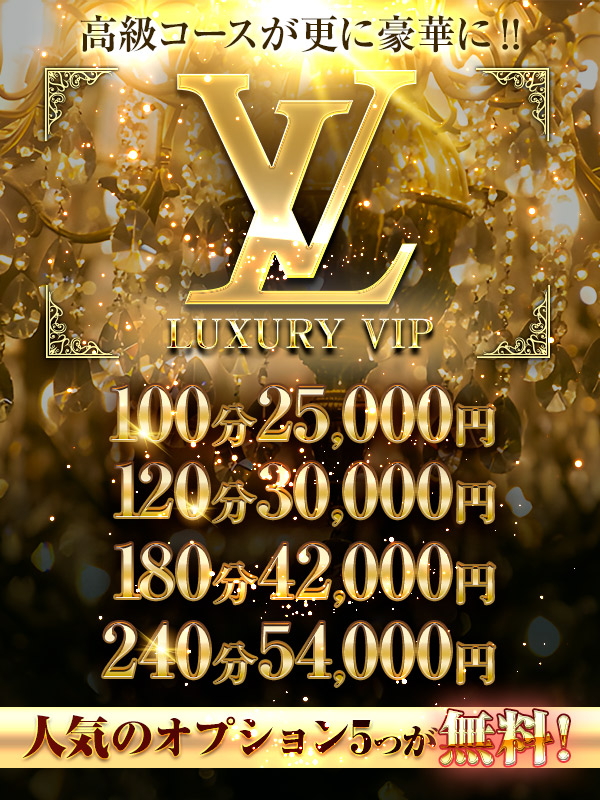 Luxury VIPコース★期間限定★100分25000円